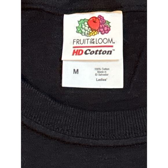 I WOULD PUSH YOU IN FRONT OF ZOMBIES TO SAVE MY DOG Black T shirt Size Medium - Picture 5 of 6